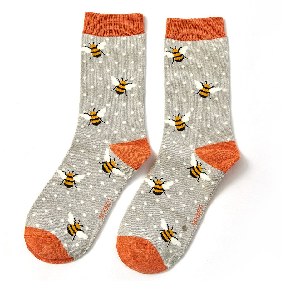 Bee bamboo socks gift box by Miss Sparrow