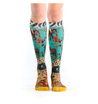 patterned bamboo knee high socks by Dub & Drino