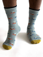 bamboo socks with golf kart print by Thought