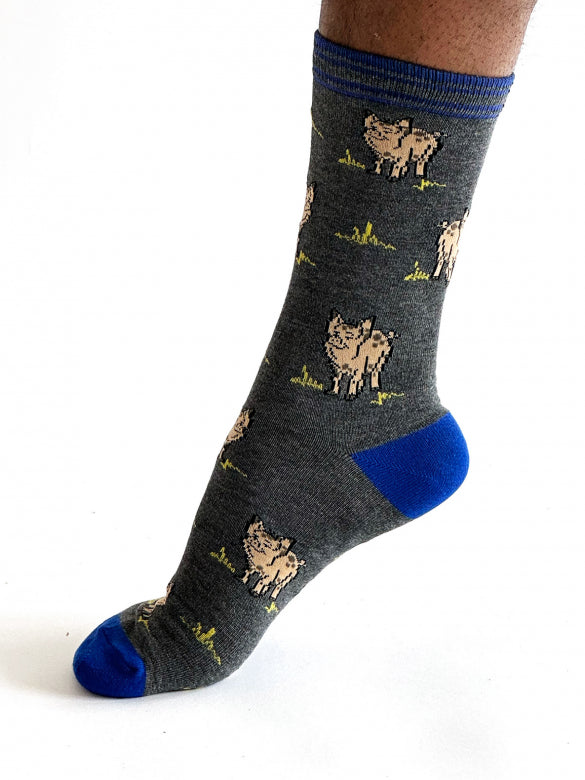 Pig theme bamboo socks by Thought