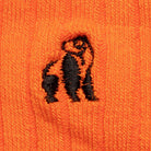 orange bamboo socks by Swole Panda