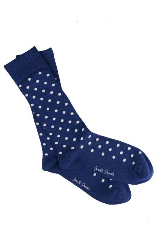 Blue Dot Bamboo Socks by Swole Panda