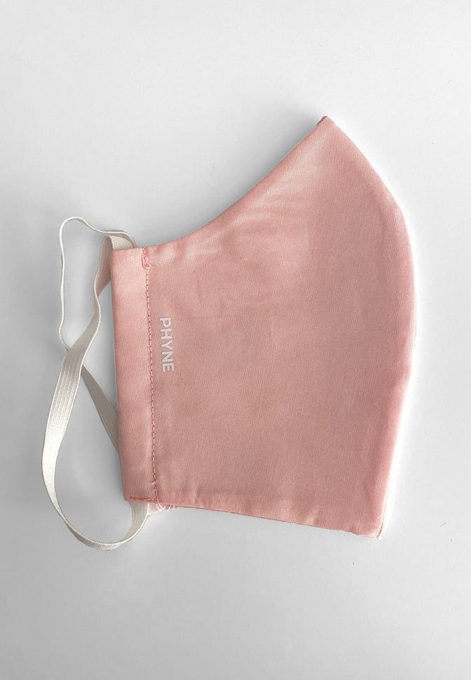 Fearless Future Organic Cotton Face Mask in Soft Pink by Phyne-bamboofeet