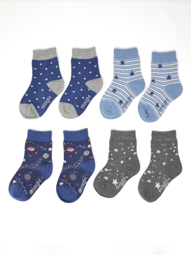 Twinkle Bamboo Kids Night Sky Socks Gift Box by Thought-bamboofeet
