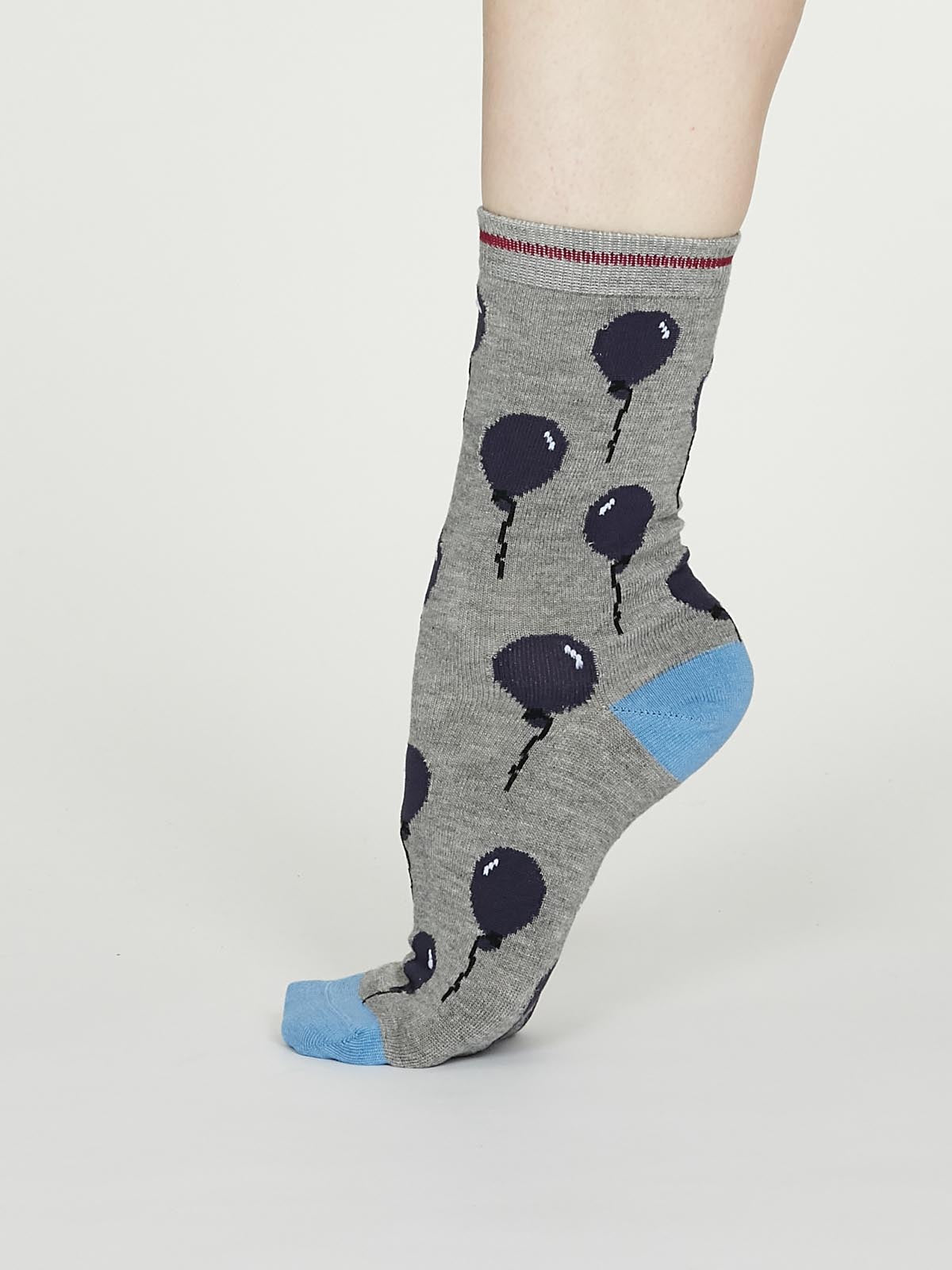 2 Pack Party Bamboo Socks in a Sock Bag by Thought, Size 4-7-bamboofeet