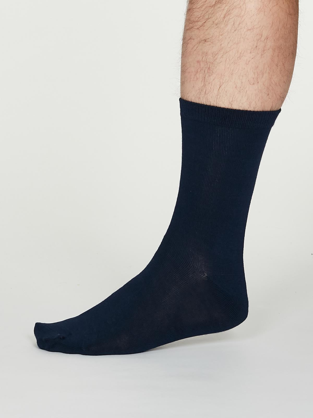 Jimmy Plain Bamboo Socks in Navy by Thought-bamboofeet