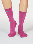 Pink heart socks by Thought 