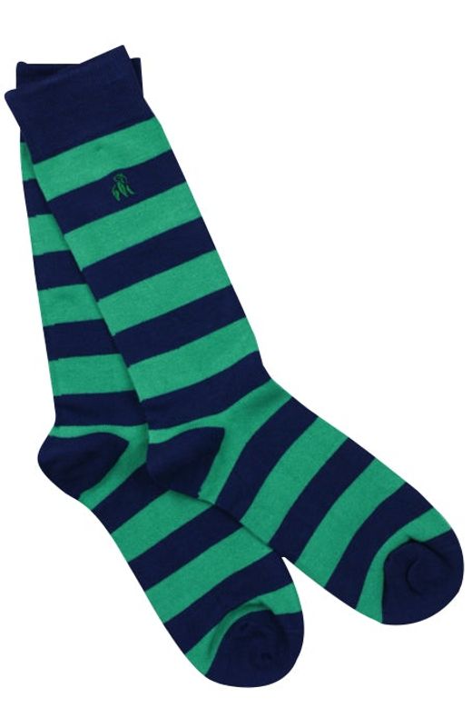 extra large striped bamboo socks by Swole Panda