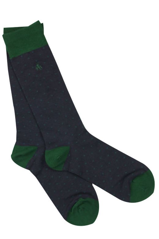 mens navy bamboo socks with a soft top