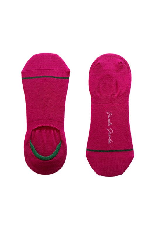 pink no show bamboo socks