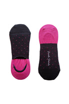 spotted pink no show bamboo socks by Swole Panda