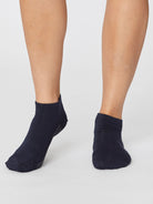 Bamboo spotty trainer socks in grey by Thought