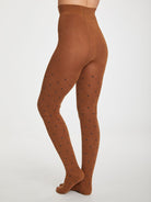 Spot Bamboo Tights in Toffee by Thought-bamboofeet
